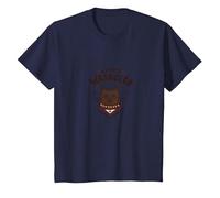 Whisker Wrangler: Arte di Ispirazione Occidentale per Gli Amanti dei Gatti Maglietta, Bambini, Navy, 3 Anni