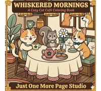 Whiskered Mornings: A Cozy Cat Café Coloring Book: Fluffy Moments, Warm Cups & Quiet Corners - A Cozy World to Color