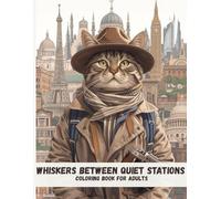 Whiskers Between Quiet Stations: A Relaxing Adult Coloring Book Inspired by Trains, Old Stations, and Slow Travel