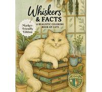 Whiskers & Facts: A Realistic Cat Breed Coloring Book: Marker-Friendly Edition Featuring 39 Cat Breeds and Fun Facts