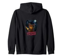 Whiskers in The Dark Spooky Cat Ghost Art Felpa con Cappuccio