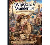 Whiskers & Wanderlust: A Cozy Cat Coloring Book for Adults