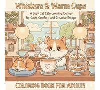 Whiskers & Warm Cups: A Cozy Cat Café Coloring Journey for Calm, Comfort, and Creative Escape