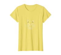 Whiskers & Whispers - Design Mistico per Gli Amanti dei Gatti Maglietta, Donna, Limone, 3XL
