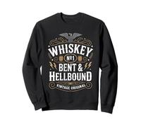 Whiskey Bent And Hellbound Funny Whiskey Cowboy Cowgirl Fun Felpa