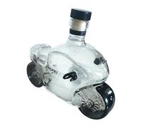 Whiskey Bottle - Decorative Motorbike Decanter, Antique Cycle Liquor Flask with Leak Proof Stopper, Elegant Hand Blown Glassware, Ideal for Bartenders Collectors Display Cabinet Party