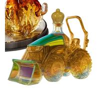 Whiskey Bottle Glass - 3D Tractor Decanter, Spirits Storage | Creative party and living room cabinet decoration for adults, collectible and decorative
