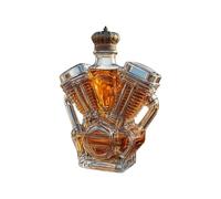 Whiskey Bottle - Liquor Bottle Collectibles | Whiskey Decanter Bottlee, Decorative Motorcycle Engine Shape Alcohol Container For Dining Room Display Cabinet Shelves Home Event Planners Bartenders