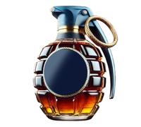 Whiskey Bottle, Liquor Decanter, 300 ml Clear Vodka Dispenser Cool Glass Gadget Accessory, Decorative Beverage Container Gift for Wedding Holiday Party Birthday Display