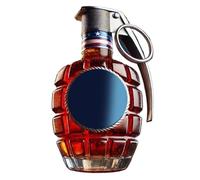 Whiskey Bottle, Liquor Decanter, 300 ml Clear Vodka Dispenser Cool Glass Gadget Accessory, Decorative Beverage Container Gift for Wedding Holiday Party Birthday Display