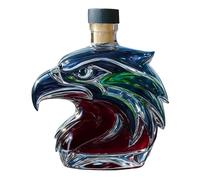 Whiskey Decanter - 300ml Funny Aesthetic | Eagle Container with Stopper, Eagle Wine Aerator with Glass Base, Whiskey Bottle for Home, Bar Accessory for Kitchen Housewarming