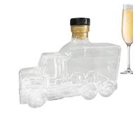 Whiskey Decanter, 375 ml Half Truck Vintage Liquor Bottle with Stopper, Decorative Car Champagne Container for Kitchen, Wedding, Birthday, Beer and Home Celebration Display, 4,53 x 2,17 x 5,71 pollici