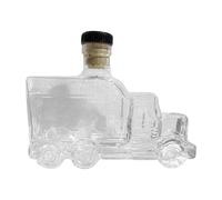 Whiskey Decanter - 375ml Champagne Container Truck Shaped Decor | Elegant Glass Bottle with Stopper, Ideal for Bar Kitchen Home Use Brunch Gatherings Parties and Present Occasions