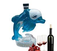 Whiskey Decanter, 3d Whale Shape Glassware, Vodka Drink, Premium Display Container, Birthday Wedding Celebration, Home Bar Accessory, Clear Stopper Seal, Secure Stopper Seal Inclusion