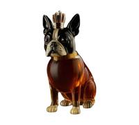 Whiskey Decanter, Dog-Shaped Glass Vodka Whiskey Bottle with Decorative Stopper, Creative Drinkware Container Liquor Borbon Alcohol Cocktail, Home Bar Decor and Gift Dad, Husband