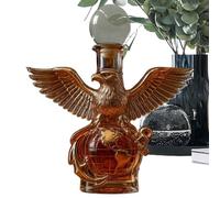 Whiskey Decanter, Eagle-Shaped Glass Bottle, Artistic Animal Statue, Collectible Wine Display for Men Women Home Cabinet Living Room Birthday Gathering, 7.09x5.51x5.51 inches
