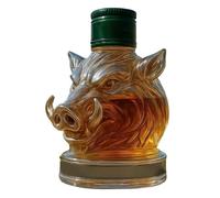 Whiskey Decanter | Glass Animal Head Liquor Decanter Jug | Elegant Wine Brandy Tequila Bourbon Dispenser | Home Bar Decor For Men Husband Living Room Shelf Cabinet Father’s Day Birthday Gift