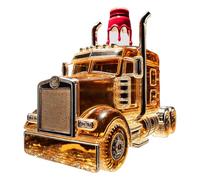 Whiskey Decanter, Half Truck Bottle, Vintage Liquor Container, 375ml Decorative Glass with Fun Stopper for Hosting Brunch, Beer Events, Bar Wedding, Birthday Kitchen Celebrations