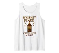 Whiskey Fixes What the Doctor Misses Divertente regalo per bere Canotta