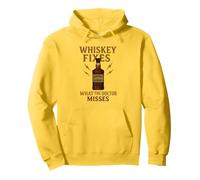 Whiskey Fixes What the Doctor Misses Divertente regalo per bere Felpa con Cappuccio