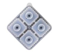 Whiskey Ice Mold, 4-Slot Large Cube Mold, High-Performance Silicone Chill Maker, Portable Freezer Accessory for Camping, Reliable Hardware for Cocktails and Spirits, Gear for Weddings and Events