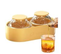 Whiskey Ice Mold - Sphere Maker Silicone 13.6x5.7x7.3cm, Chilling Bar Tool | Smooth Release Flexible Design, Big Round Ice Former For Home Kitchen Outdoor Camping Picnic Party Use