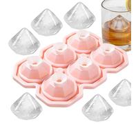 Whiskey Ice Sphere Molds, 4 and 6 Grid Trays, Professional with Quick-Release Feature, Large 17.9x13x4.5cm Frame, Material with Style, Accessory for Cocktails and Sodas