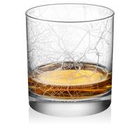 Whiskey Rocks Old Fashioned, bicchiere da 11 once, mappa urbana della citt di Boston, Massachusetts