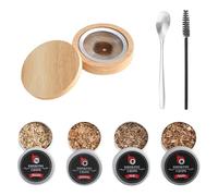 Whiskey Smoker Kit con 4 sapori di trucioli di legno per cocktail, carne, set per la casa e il bar