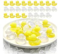 Whiskey Stones 100 Cubetti Refrigeranti Riutilizzabili a Forma di Papera | Pietre Refrigeranti per Bevande Casa Cucina Bar Festa Picnic Campeggio Giardino BBQ Ristorante