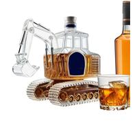 Whiskeykaraffe - 350ml Bagger-Form Ausgießer Aus Glas, Dekanter Figur Für Bourbon. Einzigartige Spirituosen Karaffe | Edles Bar Zubehör, Geschenk Für Männer Und Väter Zu Geburtstag Oder Hochzeit