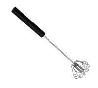 Whisks for Cooking, Stainless Steel Egg Whisk, Rustproof Handheld Mixer, Ergonomic ABS Handle, Ideal for Baking Coffee Kitchen Use, 10,24 x 2,36 pollici, Black Silver Color, 1 pezzo