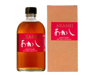 Whisky Akashi 5 years old Single Malt Red Wine Cask [0.50 Lt, Astucciato] 0.50 lt