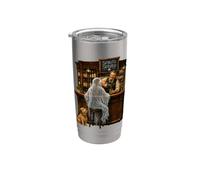 Whisky Bar fantasma al pub Bicchiere termico in acciaio inox doppia parete