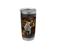 Whisky Bar fantasma al pub Bicchiere termico in acciaio inox doppia parete