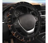 Whisky Beer Pictures Coprivolante elastico universale per auto da 15 pollici per auto elasticizzato coprivolante protettivo per uomini donne copertura protettiva auto novità accessori interni auto