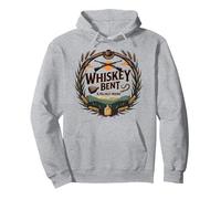 Whisky Bent & Hillbilly Bound: Fascino Rustico Country Felpa con Cappuccio, Unisex per Adulti, Grigio Melange, S
