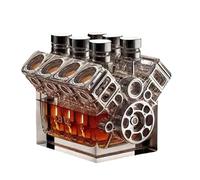 Whisky Decanter - Decanter Set | Motori V8 Decadificatori | Tabello Di Dista Vino V8 | Decorazione Del Vino, Gadget Da Bar | Idee Regalo Divertenti Per Lui Marito, Padre, Fidanzato, Per Anni