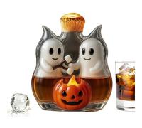 Whisky Decanter - Wine Carafe | Decanter del vino | Container Winne spettrale Halloween Pumpkin Ghost Decoration Decanters for Men Women Rum Lovers Family Gabinet Displa bottiglia di vini divertenti