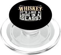 Whisky è come un abbraccio in una bevanda sociale di vetro PopSockets PopGrip per MagSafe