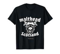 Whisky Highland Cow Malthead Maglietta