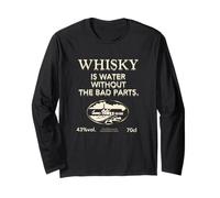 Whisky Is Water Without The Bad Parts - Il Whisky Originale Maglia a Manica