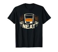 Whisky Neat Old Fashioned Scotch e Bevitori Bourbon Maglietta