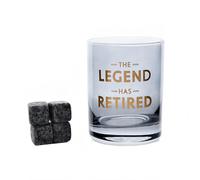 Whisky Vetro E Pietre Set - Pensionamento Pensione
