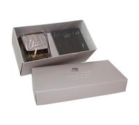 Whisky Vetro & Sottobicchiere Set - Matrimonio con Scatola Thank You Regalo -