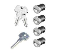 Whispbar Y8007204 Lucchetto e Chiave Universale 4 Pz