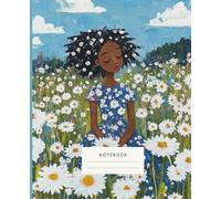 Whispering Blooms Notebook: Featuring a tranquil illustration of a young woman surrounded by daisies, this notebook invites you to find inspiration and peace in every page.