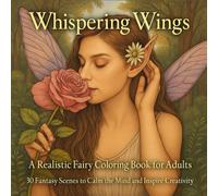 Whispering Wings: A Realistic Fairy Coloring Book for Adults - 40 Fantasy Scenes to Calm the Mind and Inspire Creativity