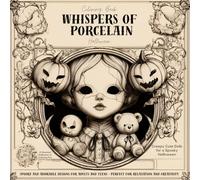 "Whispers of Porcelain" Coloring Book: Creepy Cute Dolls for Halloween Relaxation and Creativity | Spooky and Adorable Designs, Perfect Halloween Gift for Teens and Adults
