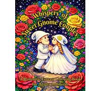 Whispers of Sweet Gnome Couples: A Romantic Fantasy Coloring Book for Aduts and Teens Featuring Magical Gardens, Flower Houses, and Enchanted Gnome Love Themed